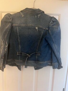 REtrofete puff sleeve Jean jacket